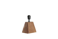 Lamp base 18x13x15 cm KARDAN wood matt brown