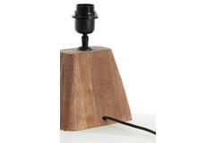 Lamp base 18x13x15 cm KARDAN wood matt brown