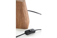 Lamp base 18x13x15 cm KARDAN wood matt brown