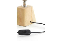 Lamp base 18x13x15 cm KARDAN wood matt natural