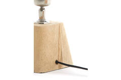 Lamp base 18x13x15 cm KARDAN wood matt natural