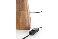 Lamp base 22x15x19 cm KARDAN wood matt brown
