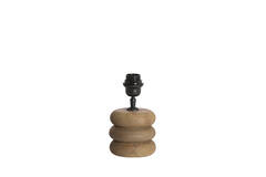 Lamp base Ø12x12 cm BUDONGO wood grey-dark brown