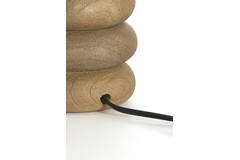 Lamp base Ø12x12 cm BUDONGO wood grey-dark brown