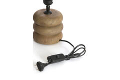 Lamp base Ø12x12 cm BUDONGO wood grey-dark brown