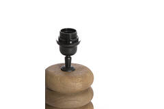 Lamp base Ø12x21 cm BUDONGO wood grey-dark brown