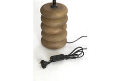 Lamp base Ø12x21 cm BUDONGO wood grey-dark brown