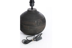 Lamp base Ø26x31,5 cm KHOMAI wood antique brown