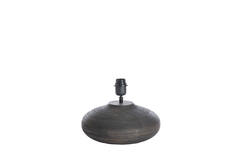 Lamp base Ø30x23 cm KHOMAI wood antique brown