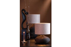 Lamp base Ø30x23 cm KHOMAI wood antique brown