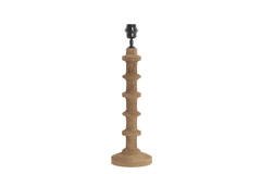 Lamp base Ø16x45 cm CECILY wood matt grey-brown