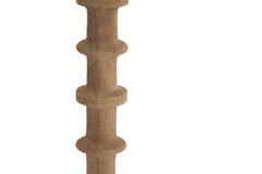 Lamp base Ø16x45 cm CECILY wood matt grey-brown