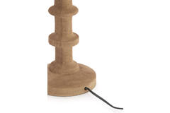 Lamp base Ø16x45 cm CECILY wood matt grey-brown