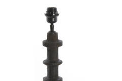 Lamp base Ø16x45 cm CECILY wood matt dark russet