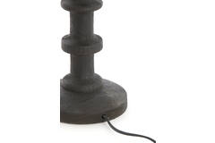 Lamp base Ø16x45 cm CECILY wood matt dark russet