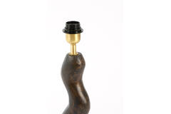 Lamp base 15x15x57 cm VIKA wood chocolate brown