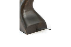 Lamp base 15x15x57 cm VIKA wood chocolate brown