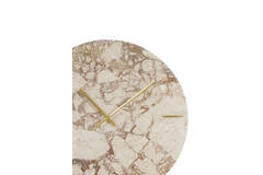 Clock Ø43 cm JENAY marble burgundy-cream