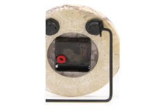 Clock Ø15 cm JENAY marble burgundy-cream