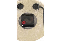 Clock Ø20 cm JENAY marble burgundy-cream