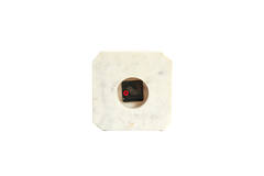 Klok 20,5x6x20,5 cm PABLIA marmer wit