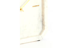 Klok 20,5x6x20,5 cm PABLIA marmer wit