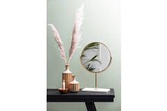 Spiegel op voet 24x9x40,5 cm RIESCO marmer wit-goud