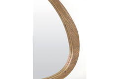 Mirror 120x5x80 cm SONORA matt dark brown