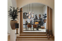 Mirror Ø116 cm ESPEJO smoked glass+black
