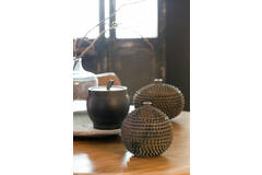 Deco box Ø18x17,5 cm CALDRAS bruin