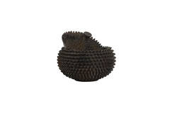 Deco box Ø22,5x17 cm CALDRAS bruin