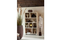 Deco box Ø22,5x17 cm CALDRAS bruin