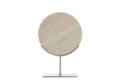 Ornament op voet 35x10x51,5 cm MORENO zand travertin
