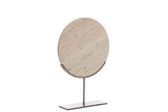 Ornament op voet 35x10x51,5 cm MORENO zand travertin