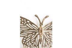 Ornament 26x16x3 cm BUTTERFLY glanzend goud