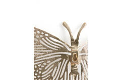 Ornament 41x23x4 cm BUTTERFLY glanzend goud