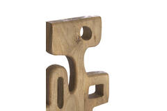 Ornament on base 20x9,5x38,5 cm SALA wood grey-dark brown