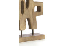 Ornament on base 20x9,5x38,5 cm SALA wood grey-dark brown