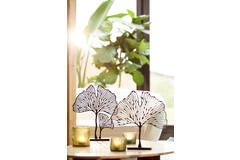 Ornament on base 36x10x48 cm LEAF matt black