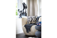 Ornament 21,5x15x69,5 cm NAJAC mat zwart