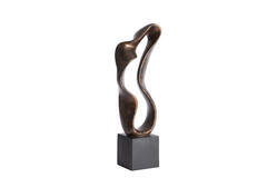 Ornament 21,5x15x69,5 cm NAJAC antiek brons+zwart