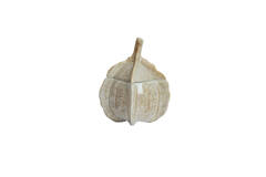 Deco box Ø21x27 cm SABARA glans zand
