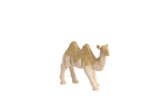 Ornament 31,5x11,5x24 cm CAMEL ceramics cream+olive green