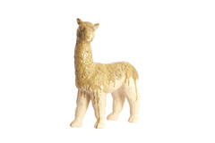 Ornament 29x13x39 cm ALPACA ceramics cream+olive green