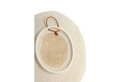 Ornament hanging 22,5x3,5x26 cm SOLEIL matt sand-cream