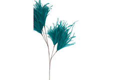 Ornament 5 feathers 95 cm FEATHER petrol