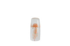 Ornament 5,5x5,5x13 cm JELLYFISH glass orange