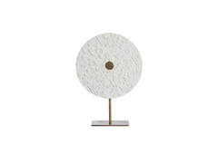 Ornament on base 35x12x50 cm YVO marble white+antique bronze