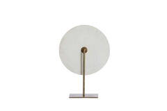 Ornament on base 35x12x50 cm YVO marble white+antique bronze