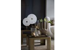 Ornament on base 35x12x50 cm YVO marble white+antique bronze